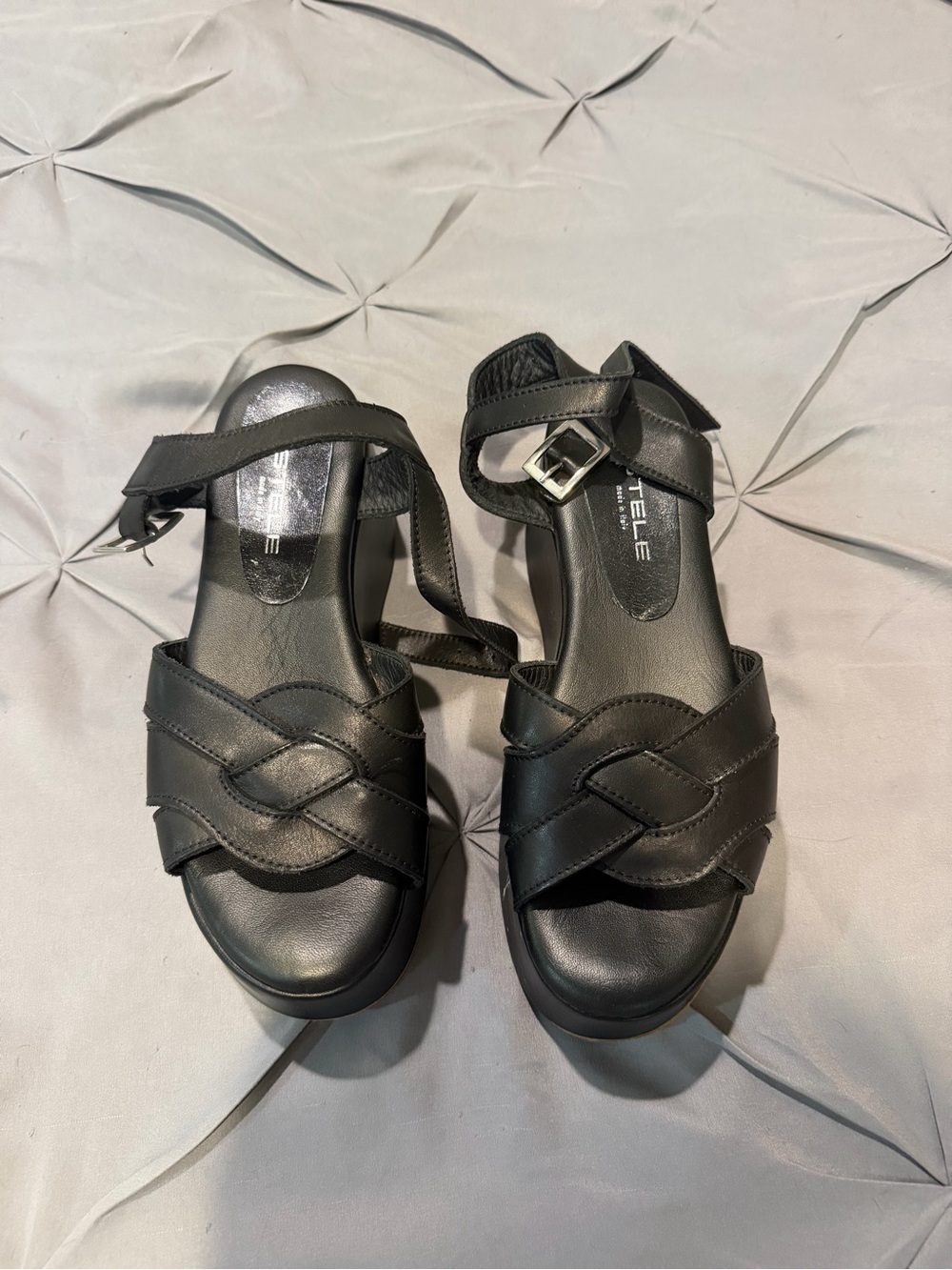 Black Strappy Platform Sandals